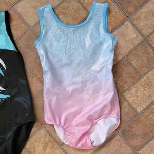3 gymnastics leotards